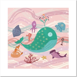 Ocean life fun Posters and Art